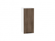 Шкаф верхний с 1-ой дверцей Флэт 716*300*318 Brown Casella Oak 2S / Белый