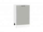 Шкаф нижний с 1-ой дверцей Флэт 816*500*478 Light Grey In 2S / Белый
