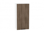 Шкаф верхний с 1-ой дверцей Флэт 920*450*318 Brown Casella Oak 2S / Белый
