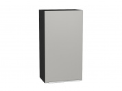 Шкаф верхний с 1-ой дверцей Фьюжн 920*500*320 Silky Light Grey / Graphite