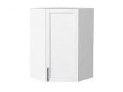Шкаф верхний угловой Сканди 920*600*600 White Silkwood / Белый