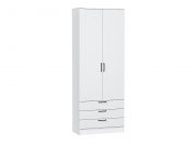 Шкаф двухстворчатый Стиль ШК-803 с ящиками 2110*800*376 White In 2S