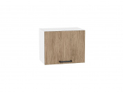 Шкаф верхний горизонтальный Флэт 358*450*318 Natural Casella Oak 2S / Белый