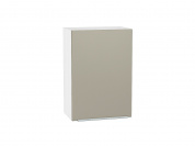 Шкаф верхний с 1-ой дверцей Фьюжн 716*500*320 Silky Grey / Белый