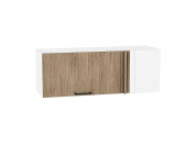Шкаф верхний прямой угловой горизонтальный Флэт 358*1000*350 Natural Casella Oak 2S / Белый