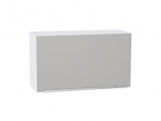 Шкаф верхний горизонтальный Фьюжн 458*800*318 Silky Light Grey / Белый
