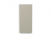 Шкаф верхний торцевой Фьюжн 920*300*306 Silky Grey / Белый