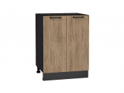 Шкаф нижний с 2-мя дверцами Флэт 816*600*478 Natural Casella Oak 2S / Graphite