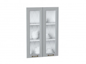 Комплект фасадов Ницца со стеклом для каркаса Ф-45Н В609 916*592*16 Графит