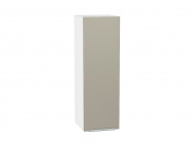 Шкаф верхний с 1-ой дверцей Фьюжн 920*300*320 Silky Grey / Белый
