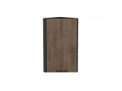 Шкаф верхний торцевой Флэт 716*300*306 Brown Casella Oak 2S / Graphite