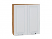 Шкаф верхний с 2-мя дверцами Ницца 920*800*318 Blanco / Дуб Вотан