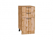 Шкаф нижний с 3-мя ящиками Флэт 816*400*478 Wotan Oak 2S / Дуб Вотан