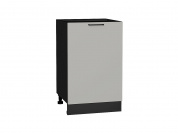 Шкаф нижний с 1-ой дверцей Флэт 816*500*478 Light Grey In 2S / Graphite