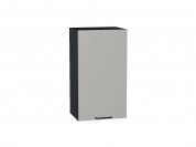 Шкаф верхний с 1-ой дверцей Флэт 716*400*318 Light Grey In 2S / Graphite