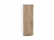 Шкаф верхний с 1-ой дверцей Флэт 920*300*318 Natural Casella Oak 2S / Белый