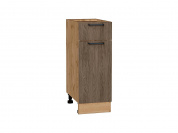 Шкаф нижний с 1-ой дверцей и ящиком Флэт 816*300*478 Brown Casella Oak 2S / Дуб Вотан