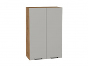 Шкаф верхний с 2-мя дверцами Флэт 920*600*318 Light Grey In 2S / Дуб Вотан