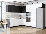 Евро Лайн-03 2140*2150/2800*600 Белый/Антрацит