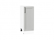 Шкаф нижний с 1-ой дверцей Сканди 816*300*480 Grey Silkwood / Белый