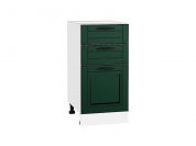 Шкаф нижний с 3-мя ящиками Дублин 816*400*478 Special Green / Белый