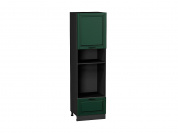 Шкаф пенал с 1-ой дверцей и ящиком под технику Дублин 2132*600*574 Special Green / Graphite