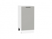 Шкаф нижний с 1-ой дверцей Флэт 816*400*478 Light Grey In 2S / Белый