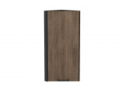 Шкаф верхний торцевой Флэт 920*300*306 Brown Casella Oak 2S / Graphite