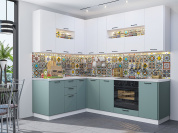 Флэт-02 2340*1700/2400*600 White In 2S/Grey-green In 2S