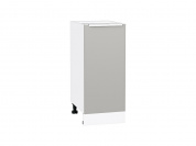 Шкаф нижний с 1-ой дверцей Фьюжн 816*350*480 Silky Light Grey / Белый