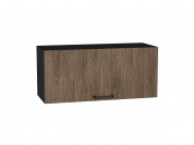 Шкаф верхний горизонтальный Флэт 358*800*318 Brown Casella Oak 2S / Graphite