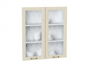 Комплект фасадов Ницца со стеклом для каркаса Ф-55Н В809 916*792*16 Дуб крем