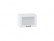 Шкаф верхний горизонтальный остекленный Ницца 358*500*318 Blanco / Белый