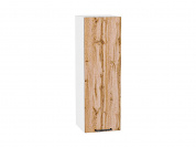 Шкаф верхний с 1-ой дверцей Флэт 920*300*318 Wotan Oak 2S / Белый