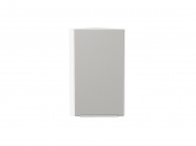 Шкаф верхний торцевой Фьюжн 716*300*306 Silky Light Grey / Белый