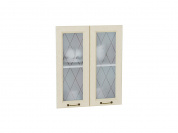 Комплект фасадов Ницца со стеклом для каркаса Ф-45 В600 712*596*16 Дуб крем