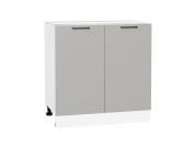 Шкаф нижний с 2-мя дверцами Флэт 816*800*478 Light Grey In 2S / Белый