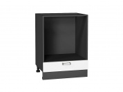 Шкаф нижний под духовку Лофт 816*600*476 White Silk / Graphite