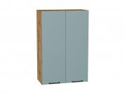 Шкаф верхний с 2-мя дверцами Флэт 920*600*318 Grey-green In 2S / Дуб Вотан