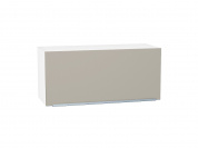 Шкаф верхний горизонтальный Фьюжн 358*800*320 Silky Grey / Белый