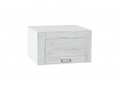 Шкаф верхний горизонтальный глубокий Лофт 358*600*576 Nordic Oak / Белый