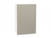 Шкаф верхний с 1-ой дверцей Фьюжн 920*600*320 Silky Grey / Белый