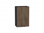 Шкаф верхний с 1-ой дверцей Флэт 716*450*318 Brown Casella Oak 2S / Graphite