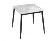 Стол Uni-Form-S.2B 800*800*750 SBlack/White Gloss Marble