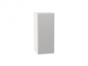 Шкаф верхний с 1-ой дверцей Фьюжн 716*300*320 Silky Light Grey / Белый