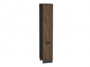 Шкаф пенал с 2-мя дверцами Флэт 2336*400*574 Brown Casella Oak 2S / Graphite