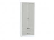 Шкаф двухстворчатый Стиль ШК-803 с ящиками 2110*800*376 Grey Silkwood