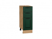 Шкаф нижний с 3-мя ящиками Дублин 816*300*478 Special Green / Дуб Вотан