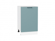 Шкаф нижний с 1-ой дверцей Флэт 816*500*478 Grey-green In 2S / Белый