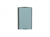 Шкаф верхний торцевой Флэт 716*300*306 Grey-green In 2S / Graphite